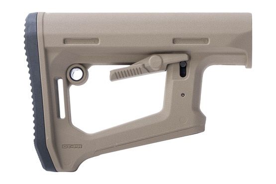 Magpul FDE DT-PR Carbine Stock with ambidextrous control lever